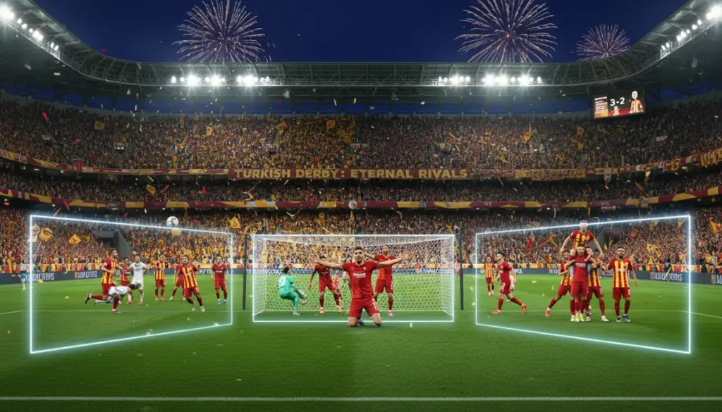 Galatasaray, Fenerbahçe’yi 3-0 Mağlup Ederek Şampiyonluk İçin İleri Adım Attı